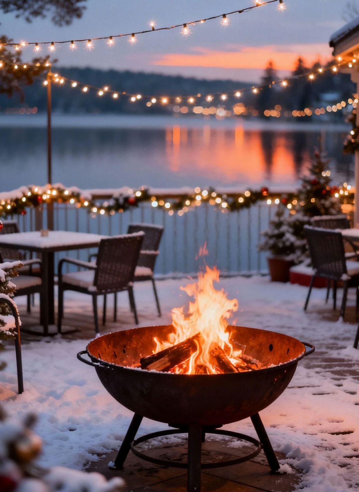 Adventsglühen auf unserer Seeblick-Terrasse